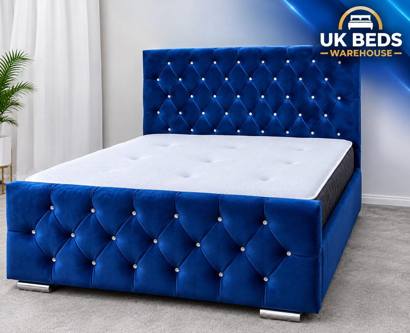 Florida beds in soft mattr Plush velvet in king size 