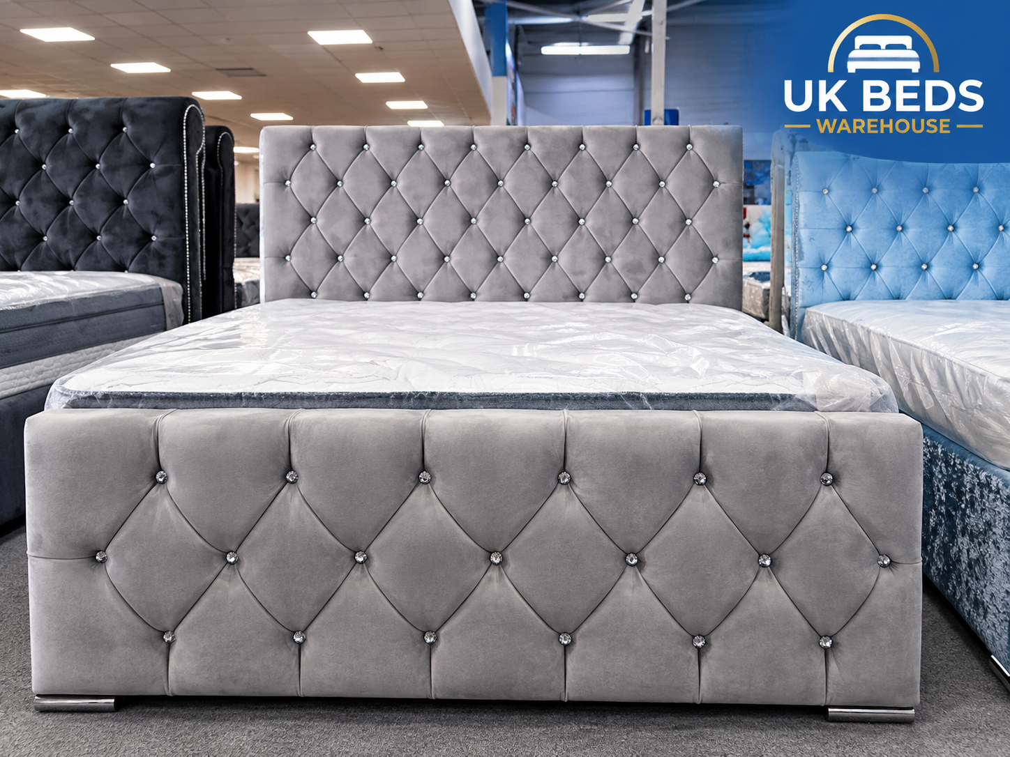 Florida bed in with headboard | UK Beds warehouse | UK largest supplier company 