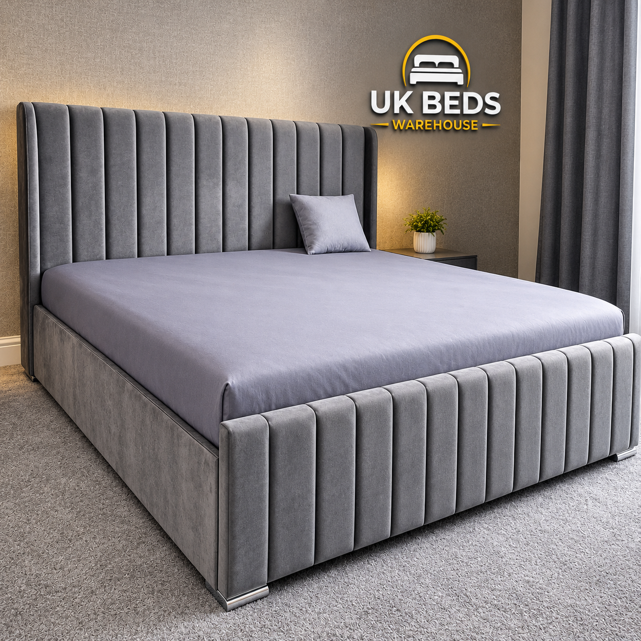 Arizona Bed - Luxury Upholstered Design with Free Home Delivery | UK Beds Warehouse