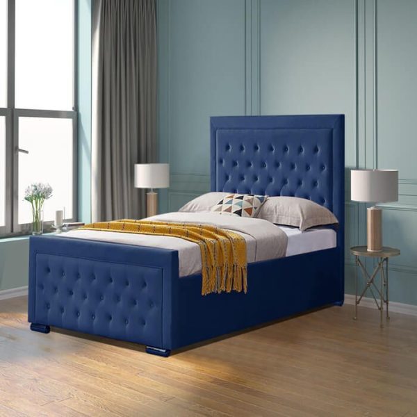 Hilton Modern Button Bed